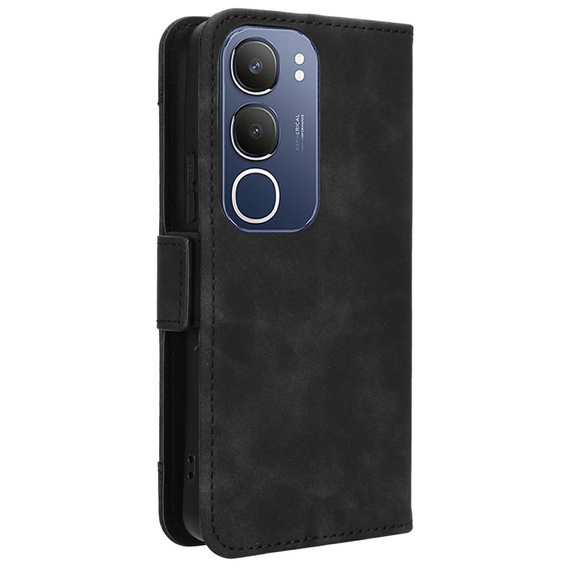 Etui z klapką do Vivo Y19s, Card Slot, czarne