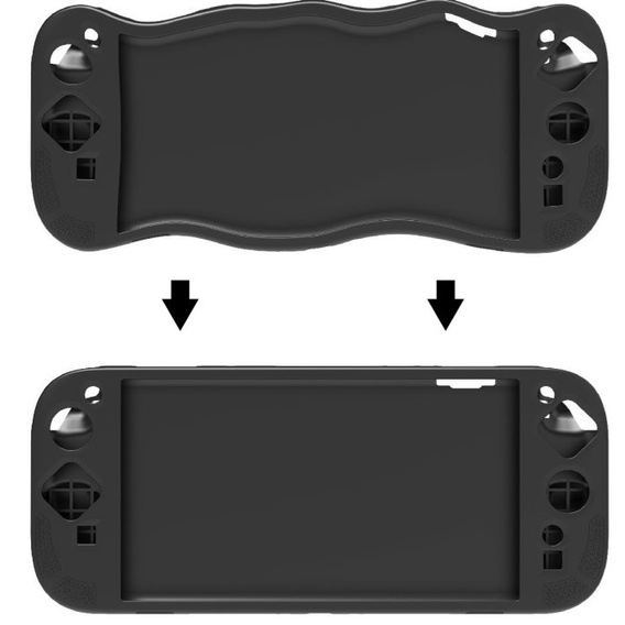 Silikonowe etui z podstawką do Nintendo Switch 2 – antypoślizgowe, odporne na wstrząsy - czarne