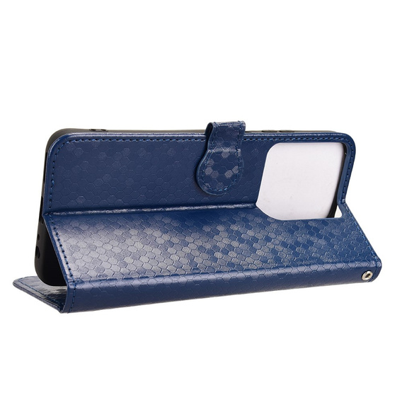 Etui z klapką do Motorola Moto G86 5G, Wallet Rhombus, niebieskie