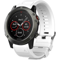 Pasek Silikonowy QuickFit do Garmin Fenix 5/6/6Pro/7/Forerunner 935/945, Biały