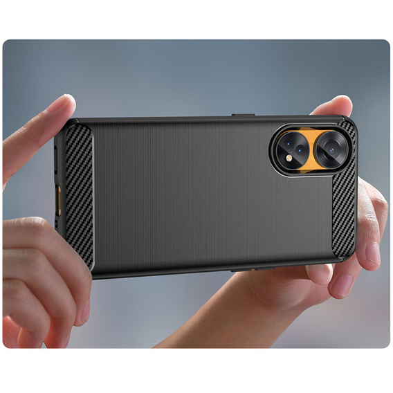 Etui do Oppo Reno8 T 4G, Karbon, czarne