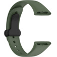 Pasek Silikonowy do Xiaomi Redmi Watch 3, Zielony / Czarny