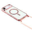 Etui do iPhone Air, Electro MagSafe, różowe + Smycz