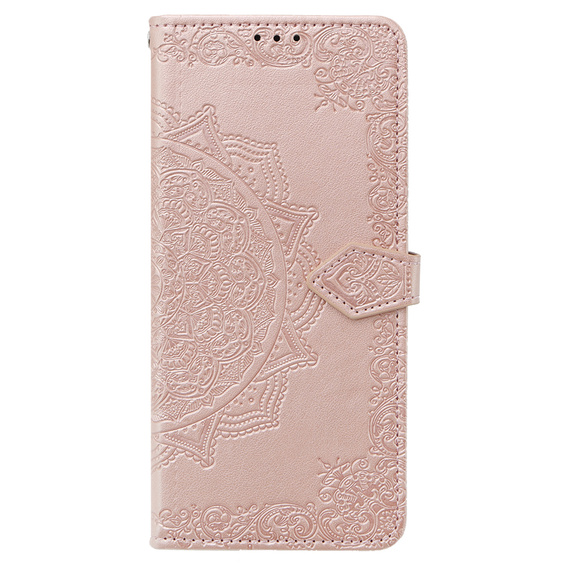 Etui z klapką do Xiaomi Poco X6 Pro 5G, Mandala, różowe rose gold