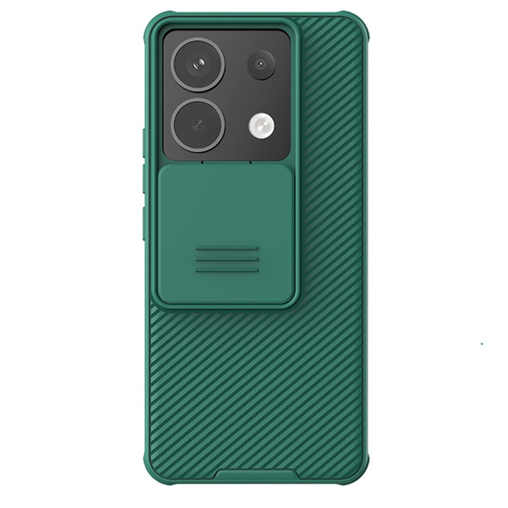 Etui do Xiaomi Redmi Note 13 Pro 5G / Poco X6 5G, pancerne Nillkin, CamShield Pro, Zielone