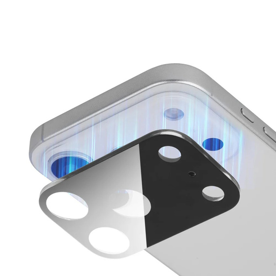 2x Szkło hartowane ERBORD na wyspę aparatów do iPhone 17 Pro Max, czarne