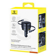 Baseus Enjoyment Max – ładowarka samochodowa 90W z kablami USB-C i Lightning oraz portami USB-A i USB-C, czarna