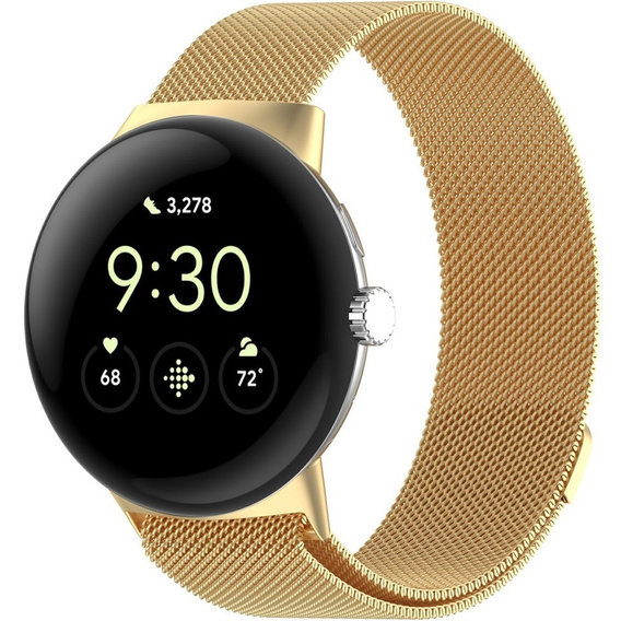 Bransoleta Milanese do Google Pixel Watch 3 45mm, Złota