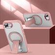 Etui do Iphone 16E, Kickstand Matt Case, do MagSafe, różowe