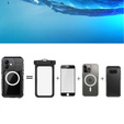 Etui Wodoszczelne do iPhone 16, SHELLBOX IP68 MagSafe, czarne