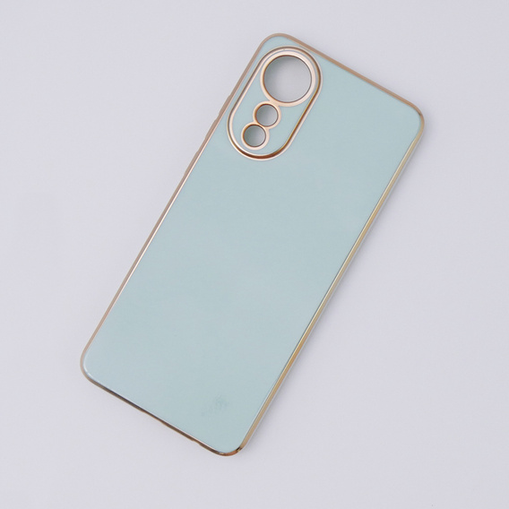 Etui do Oppo A78 4G, Glamour CamShield, miętowe