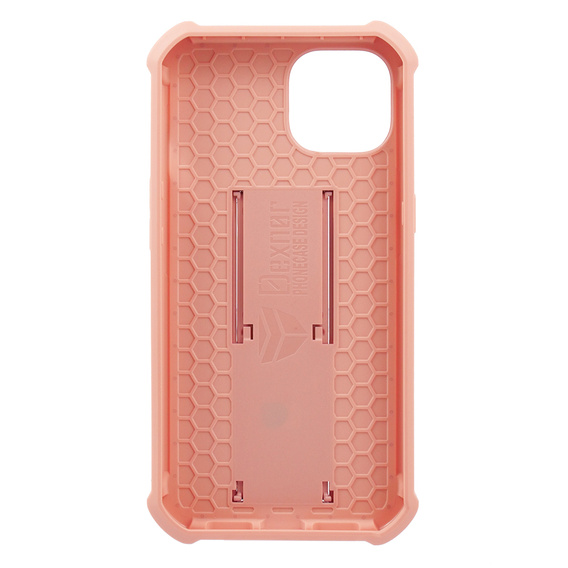 Etui pancerne do iPhone 13 / 14, Dexnor Full Body, różowe rose gold