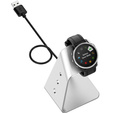 Aluminiowa Stacja Dokująca z kablem USB do zegarków Garmin, Srebrna