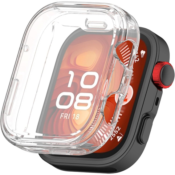 2w1 Etui z Osłoną na ekran do Huawei Watch Fit 4, Przezroczyste