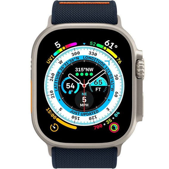 Pasek SPIGEN do Apple Watch 1/2/3/4/5/6/7/8/9/10/11/SE Ultra 1/2/3 42/44/45/46/49mm, Fit Lite Ultra, Granatowy