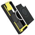 Etui Spigen do Samsung Galaxy S25 Ultra, Rugged Armor do MagSafe, czarne + Szkło Hartowane 9H