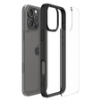 Etui Spigen do iPhone 16 Pro Max, Ultra Hybrid, przezroczyste / czarne + Szkło Hartowane 9H