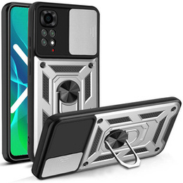 Etui pancerne do Xiaomi Redmi Note 11, CamShield Slide, srebrne