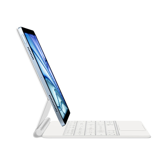 Etui z klawiaturą do iPad Air 11" 2025/2024 (7/6 gen.), Magnetic Keyboard Touchpad, białe