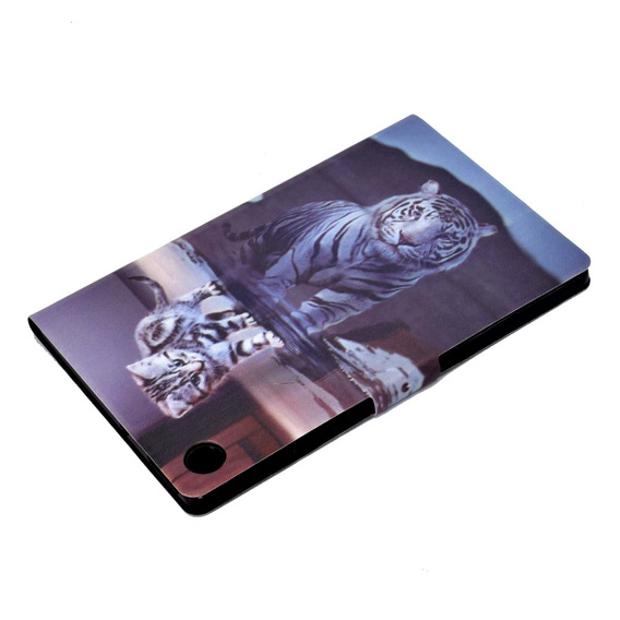 Etui do Lenovo Tab M10 Plus 10.6 Gen 3 TB-125F TB-128F, z klapką, Kot i Tygrys