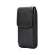 Pionowa Kabura Oxford Cloth do Telefonów 6.4 cala - Black