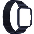 Pasek Bransoleta Milanese z Etui do Xiaomi Redmi Watch 2 Lite, Granatowy