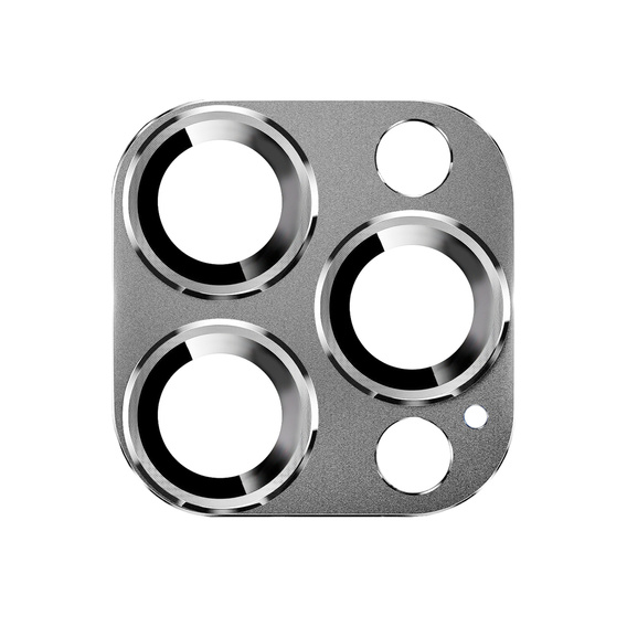 2x Szkło + szybka na aparat szara do iPhone 15 Pro, ERBORD Hartowane 9H/3D