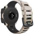 Pasek silikonowy dwukolorowy do Garmin Instinct – biało-czarny