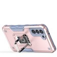 Etui do Samsung Galaxy S21 FE, Dual-Layer Armor, jasnoróżowe