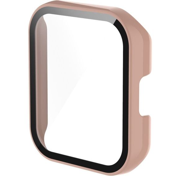 2w1 Etui z wbudowanym szkłem hartowanym do Realme Watch 2 Pro - Różowy