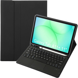Etui z klawiaturą Bluetooth i touchpadem do Samsung Galaxy Tab A11+ – czarne