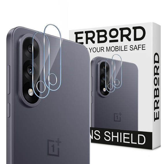 2x Szkło hartowane na aparat ERBORD do OnePlus Nord 5, Przezroczyste