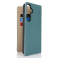 Etui z klapką do Samsung Galaxy S25+ Plus, Litchi Skin Grain, niebieskie