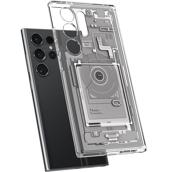 Etui Spigen do Samsung Galaxy S24 Ultra, Ultra Hybrid, Zero One, Białe