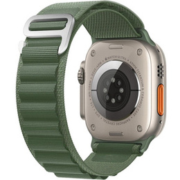 Pasek Nylonowy do Apple Watch 1/2/3/4/5/6/7/8/9/10/11/SE Ultra 1/2/3 42/44/45/46/49mm, Zielony