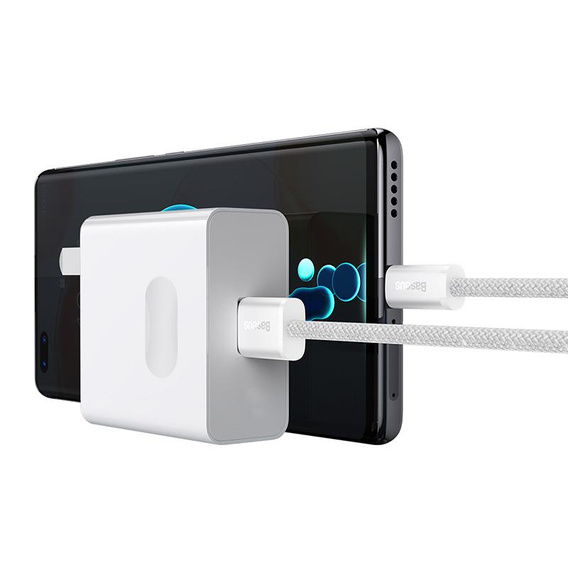 Baseus kabel Dynamic USB – USB-C 2,0 m 100W, biały