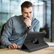 Etui do iPad 11" 2025 A16 (11 gen.) / iPad 10.9" 2022 (10 gen.), Obrotowe 360, Czarne