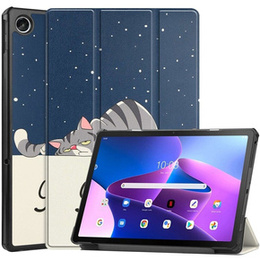 Etui do Lenovo Tab M10 Plus 10.6 Gen 3 TB-125F TB-128F, Smartcase, sleeping cat