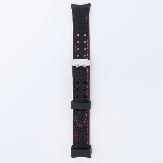 Pasek Silikonowy do Xiaomi Smart Band 10 / 9 / 8, Czarny / Czerwony