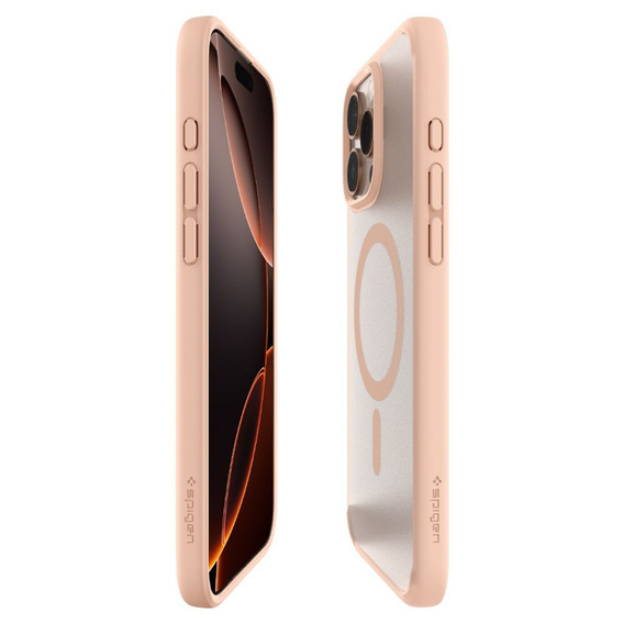 Etui Spigen Ultra Hybrid T Mag MagSafe do iPhone 16 Pro Max – Frost Rose Titanium + Szkło Hartowane 9H