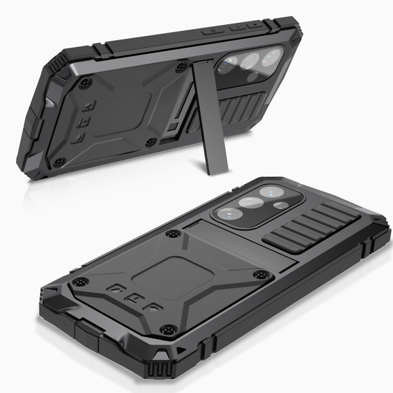 Etui pancerne do Samsung Galaxy S25, R-JUST, czarne