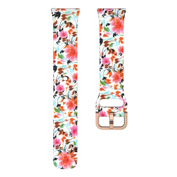 Pasek Silikonowy do Samsung Galaxy Fit 3, Bird and Flower