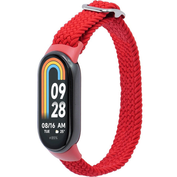 Pasek Nylonowy do Xiaomi Smart Band 10 / 9 / 8, Czerwony