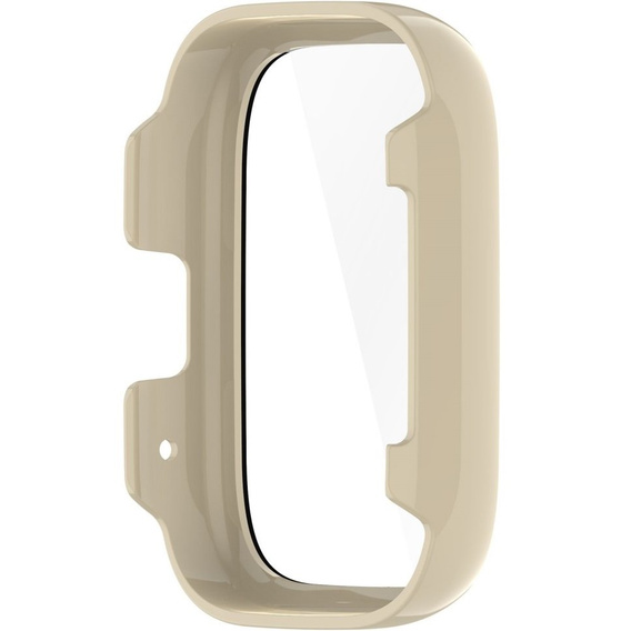 2w1 Etui + Szkło Hartowane do Xiaomi Redmi Watch 3 Active, Beżowy