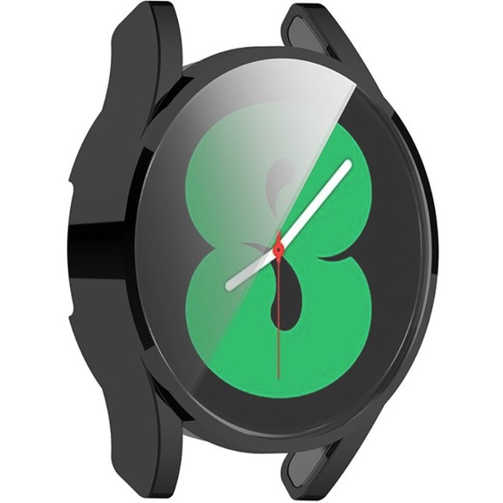 Etui z osłoną na ekran do Samsung Galaxy Watch 4 44mm, Czarny