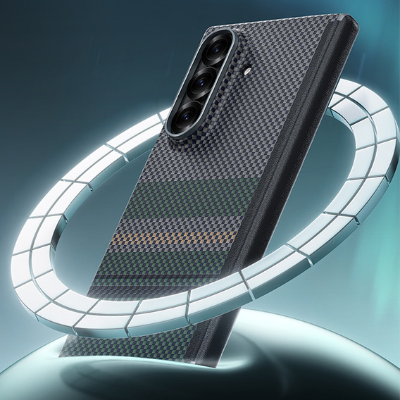Etui Benks Magnetic Armor Air Aurora Axis Kevlar 600D/1000D (0047) do Samsung Galaxy Z Fold7 – zielony