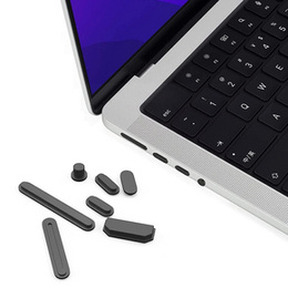 ENKAY Zaślepki do portów dla MacBook Pro 14.2 (A2442) / 16.2 (A2485), Black