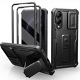 Dexnor wytrzymałe etui do Samsung Galaxy S25 Edge z osłoną kamery i podstawką - czarne