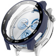 2w1 Etui + Szkło Hartowane do Huawei Watch GT 5 46mm, Granatowe