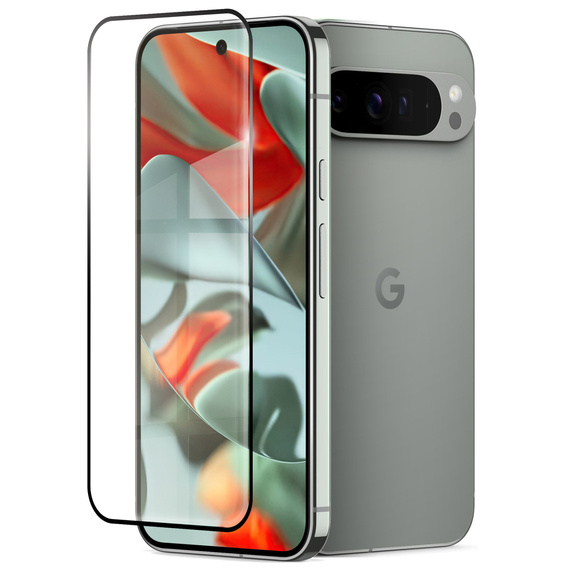 Szkło Hartowane 3D do Google Pixel 9 Pro XL, czarna ramka